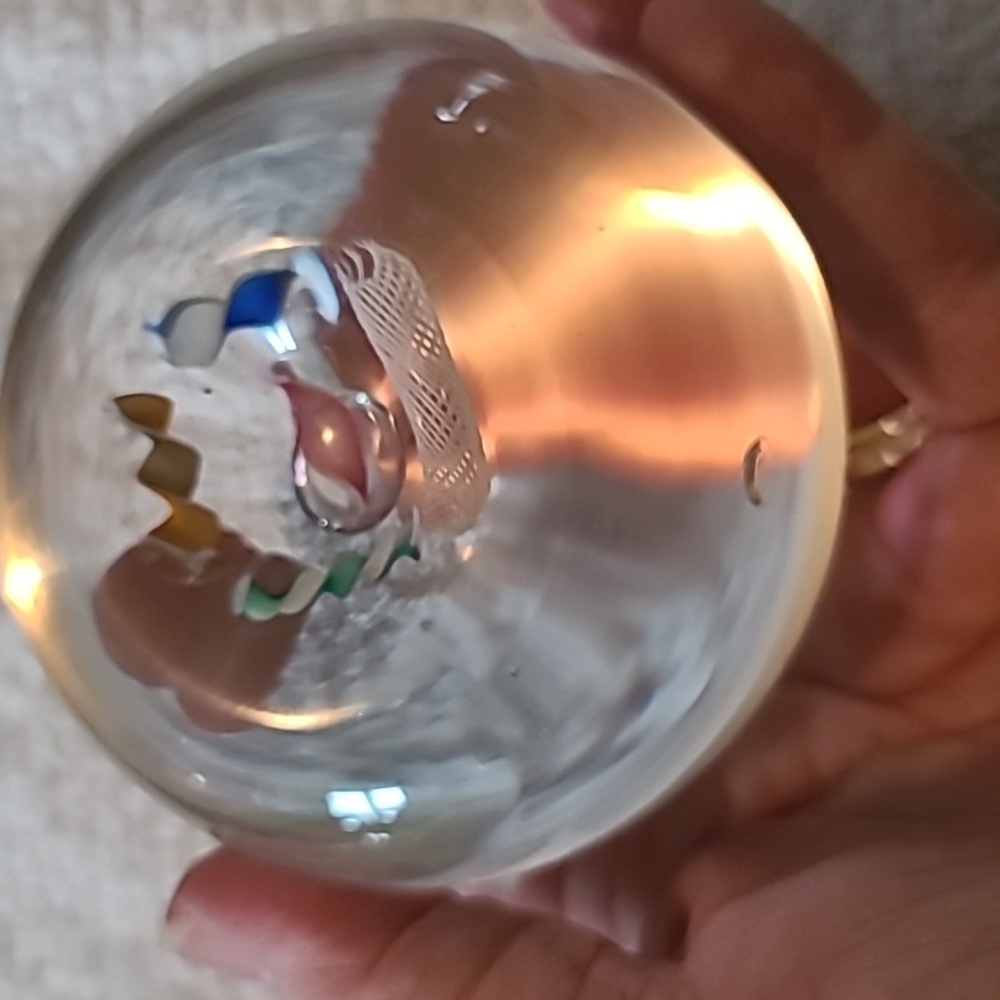 Colorful Murano Art Glass Paperweight - Picture 8 of 9